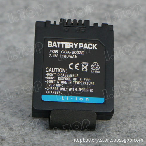 High Quality Replacement Camera Battery for Panasonic CGA-S002E Battery, China Factory Price